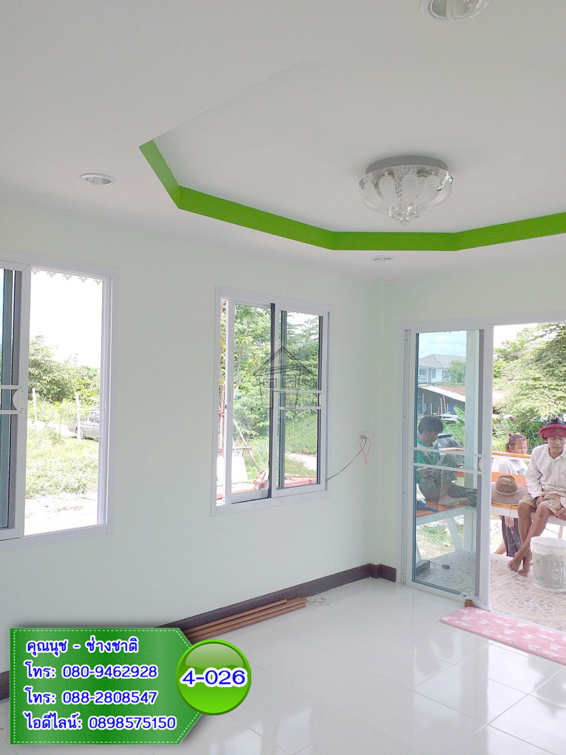 4-026 บ้านน็อคดาวน์ ทรงจั่วมุกซ้อน