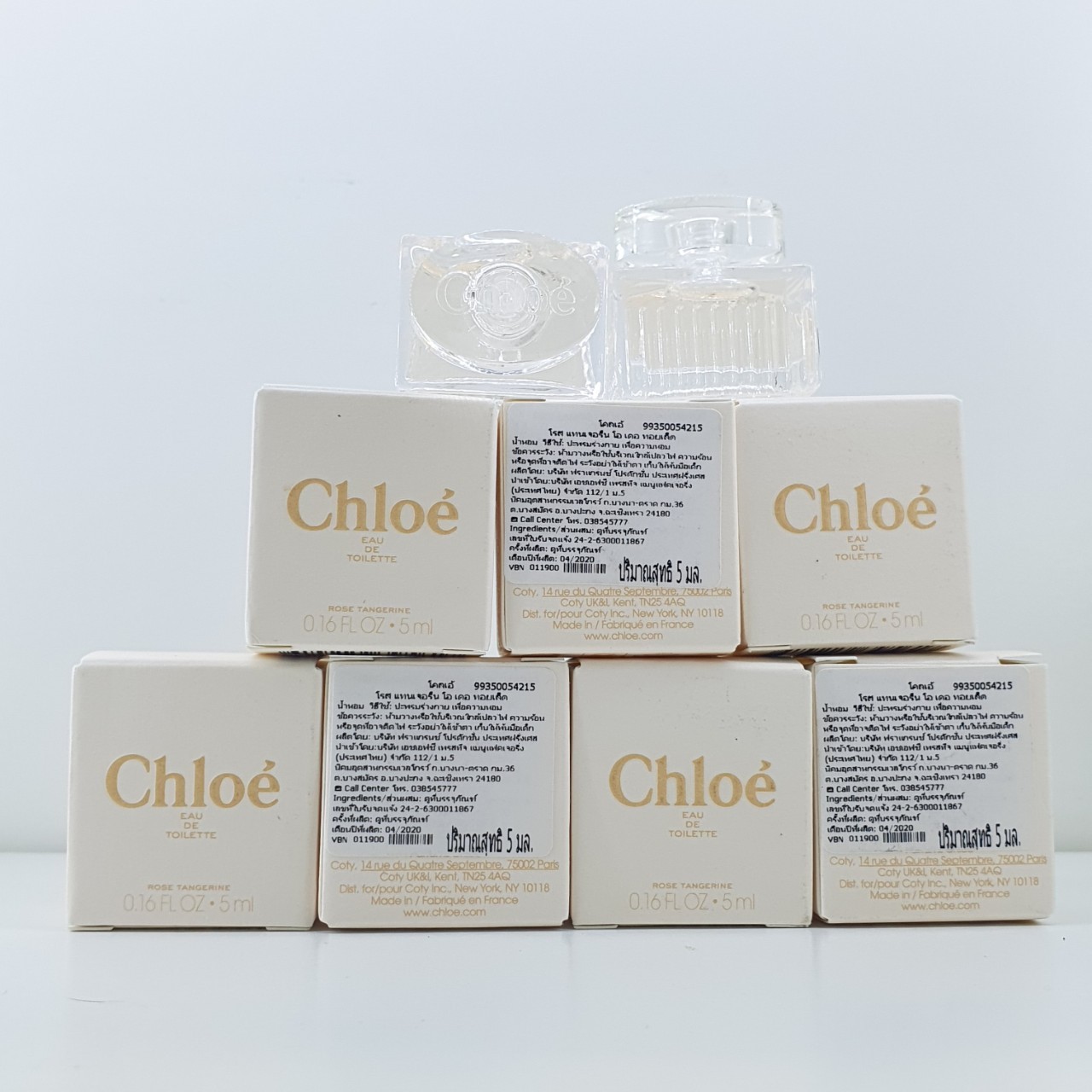 น้ำหอมจิ๋วมินิ Chloe Rose Tangerine edt 5ml พร้อมกล่อง ( Mini Perfume น้ำหอมขนาดพกพา) น้ำหอมจิ๋วมินิ ขวดน่ารัก ตั้งโชว์ก็สวย พกพาก็สะดวก หัวแต้มตามจุดชีพจร