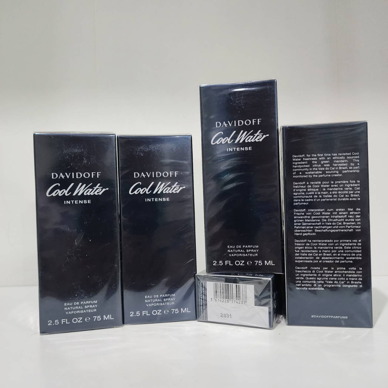 น้ำหอมแท้ Davidoff cool water intense 75ml. กล่องซีล