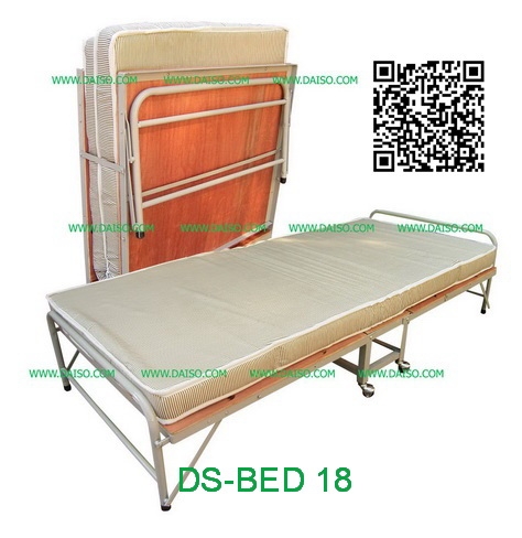 เตียงเสริมเหล็กพับได้ เตียงเหล็กพับได้ เตียงนอนเหล็กพับได้พร้อมฟูก