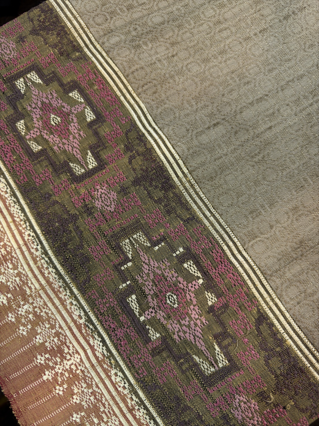 ซิ่นขิดไหม ขนาด1x2เมตร สีน้ำตาล รหัส R4F-155-1246815