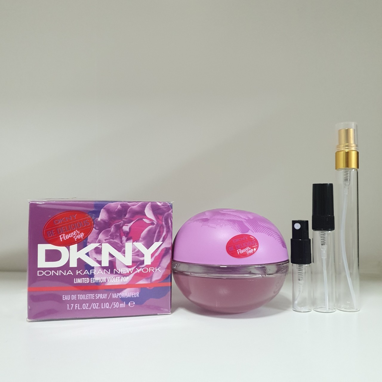 น้ำหอมแท้แบ่งขาย DKNY Be Delicious Flower Pop Eau De Toilette 💕Travel Size แบบทดลอง