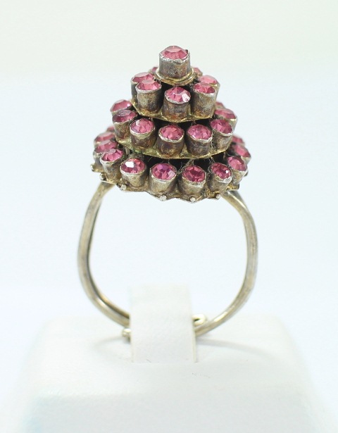 SI110 สร้อยข้อมือ+แหวน ชุดเครื่องละครพลอยอัด ตัวเรือนเงินแท้ 92.5% นน. 26.2 กรัม