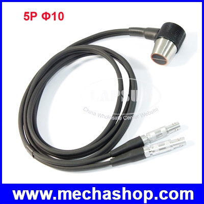 อัลตราโซนิคเซนเซอร์ สำหรับเครื่องวัดความหนาโลหะ 5MHz DIA10mm(5P DIA10) Ultrasonic Wall Test Sensor Probe for Thickness Gauge (สินค้า Pre-Order)