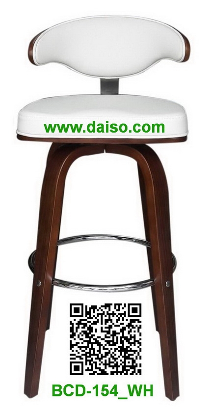 เก้าอี้บาร์ เก้าอี้บาร์ไม้ เก้าอี้บาร์ทรงสูง เก้าอ้สตูลบาร์_BCD-154_WH