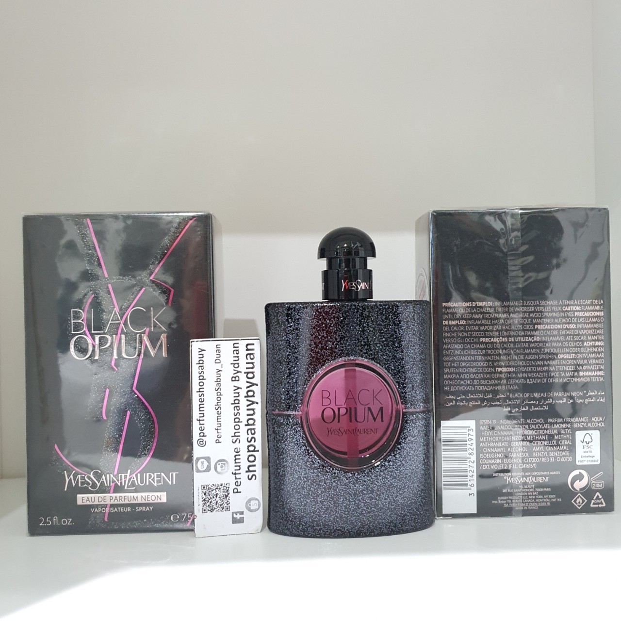 น้ำหอมแท้แบ่งขาย YSL Black Opium Neon Eau De Parfum for women💕Travel Size #แบบทดลอง