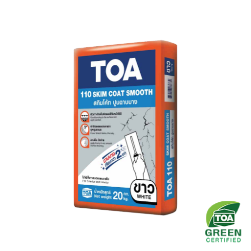 TOA 110 Skim Coat Smooth ปูนฉาบบาง 20 กก ทีโอเอ