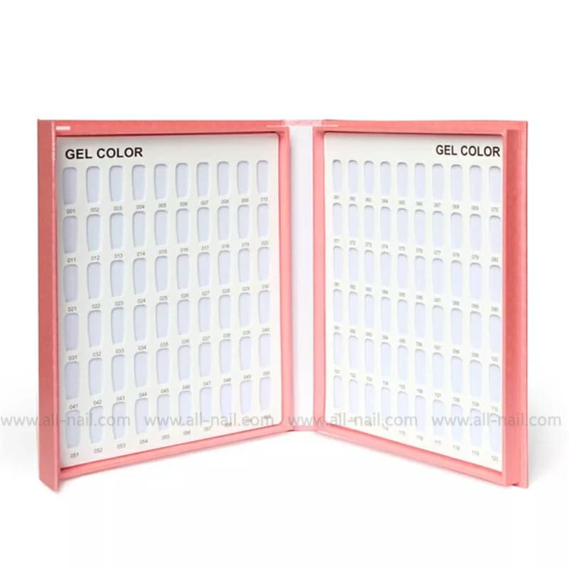 สมุดชาร์ตโชว์เล็บ ฝาล็อคแม่เหล็ก 120ช่อง