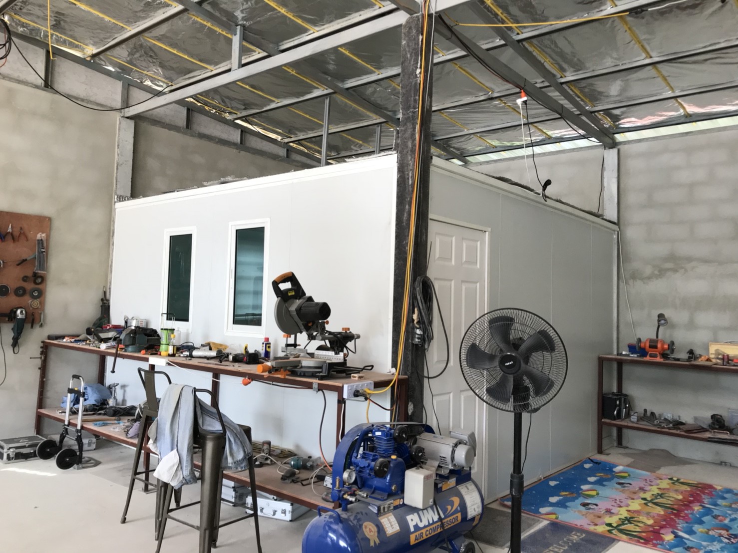 งานกั้นห้อง งานฝ้าผนังeps