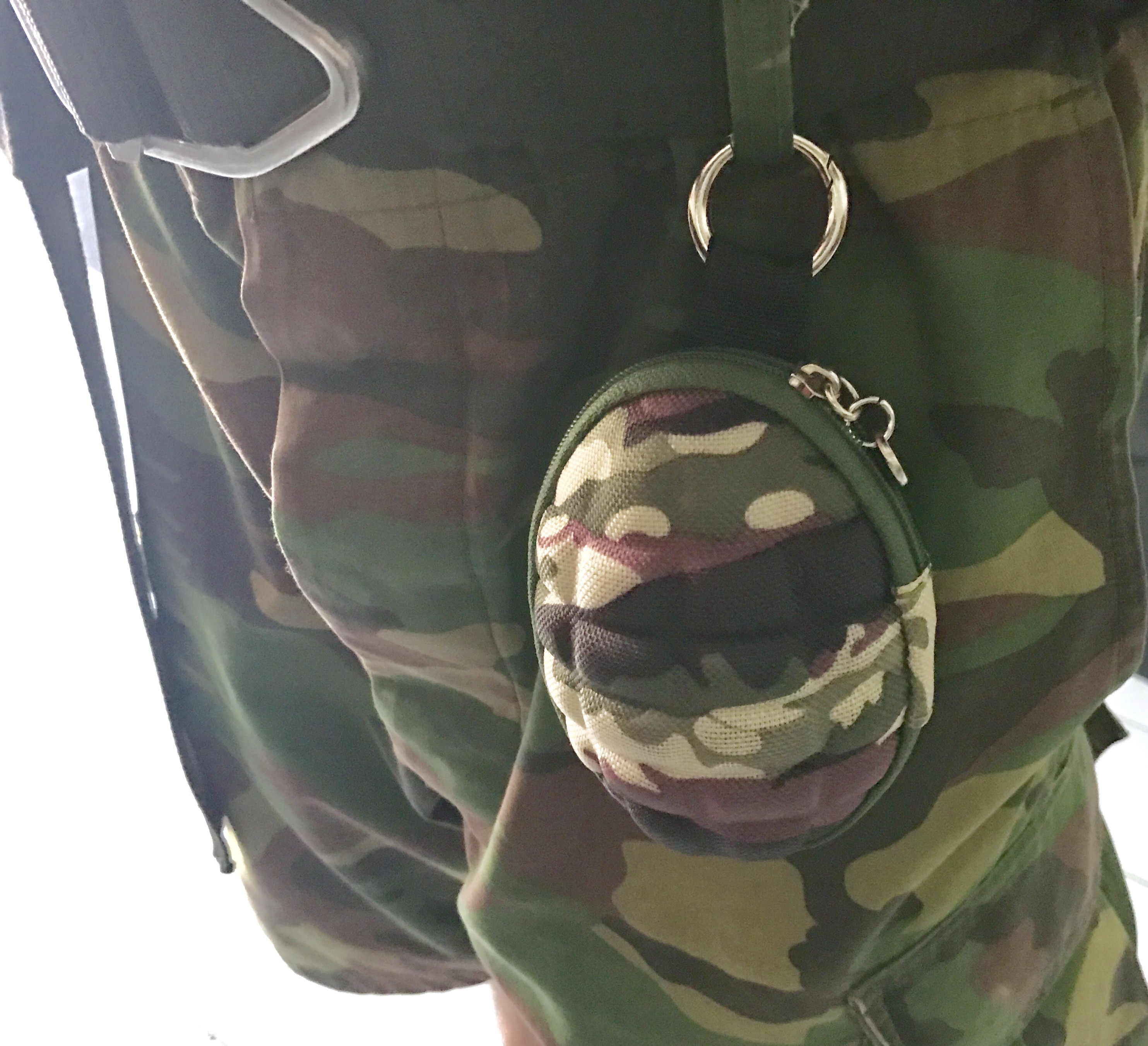 กระเป๋าลูกระเบิดลายพรางดิจิตอล ACU ใส่พวงกุญแจ ใส่เหรียญ