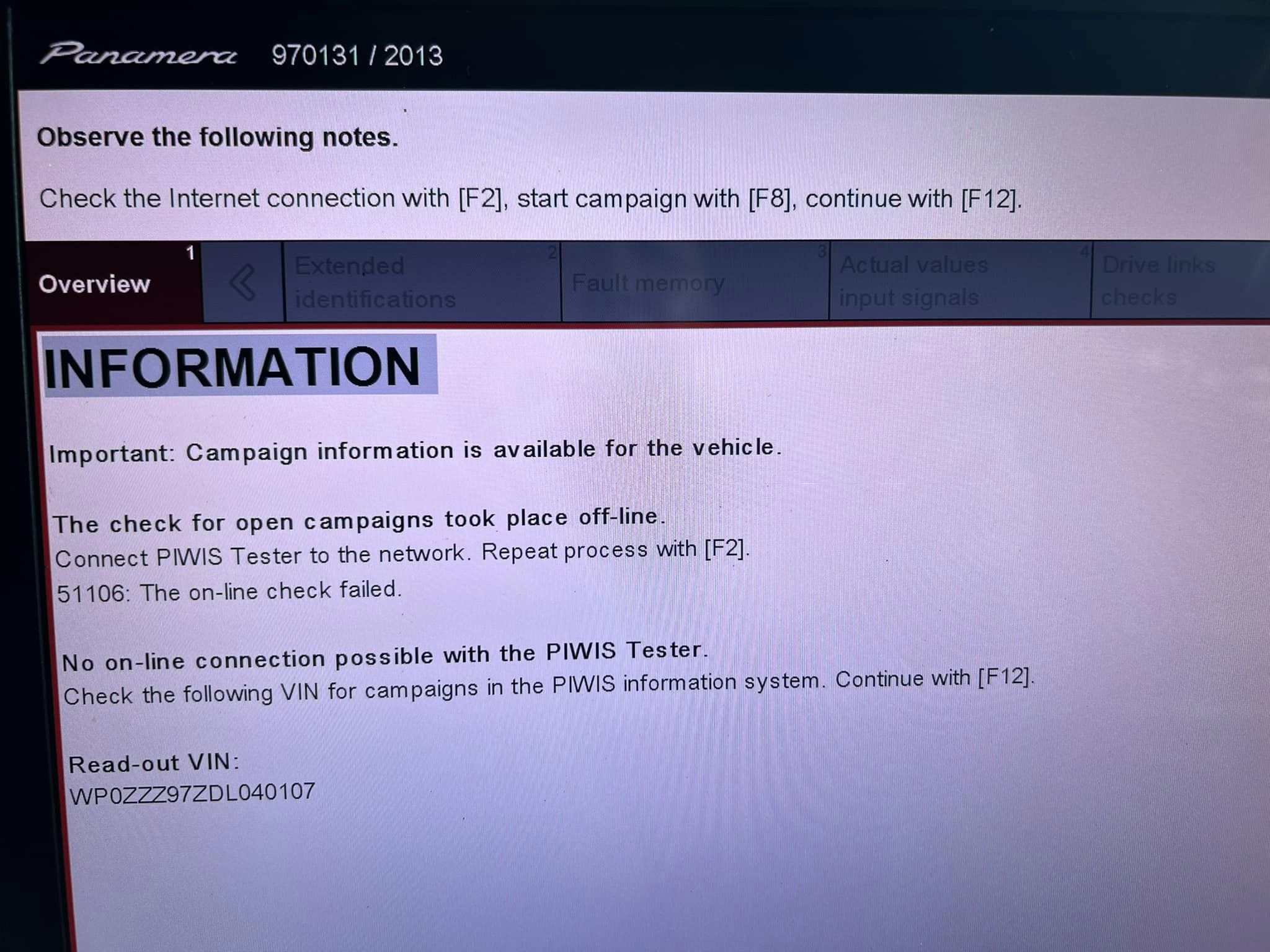 Porsche Piwis tester 3 เครื่องมือวิเคราะห์ เกรดแท้