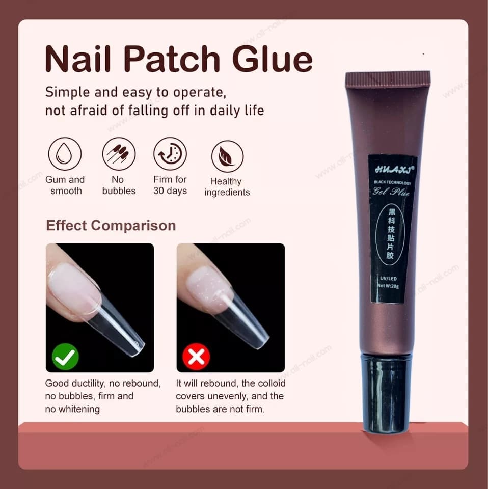 กาวเจลติดเล็บปลอม ติดPVC กาวเจลแบบหลอด ขนาด20g