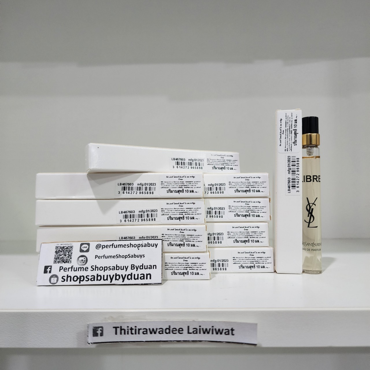 น้ำหอมจิ๋วมินิ YSL Libre EDP 10ml หัวสเปรย์ มีกล่องป้ายไทย ( Mini Perfume น้ำหอมขนาดพกพา) น้ำหอมจิ๋วมินิแบบทดลองแบบสเปรย์ พกพาก็สะดวกใช้ฉีดตามจุดชีพจร