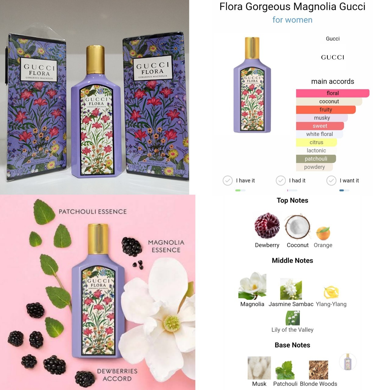 น้ำหอมแท้แบ่งขาย Gucci Flora Gorgeous Magnolia Eau de Parfum 💕Travel Size แบบทดลอง