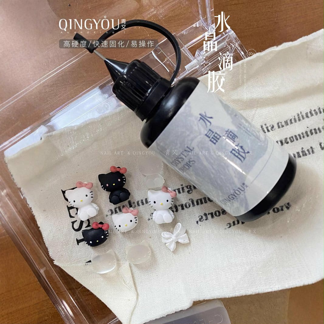 เจลแม่พิมพ์ซิลิโคน หัวเข็ม (Crystal Resin) สูตรแห้งไว เจลเรซิ่น เจลบล็อคซิลิโคน ใช้ทำอะไหล่แต่งเล็บ