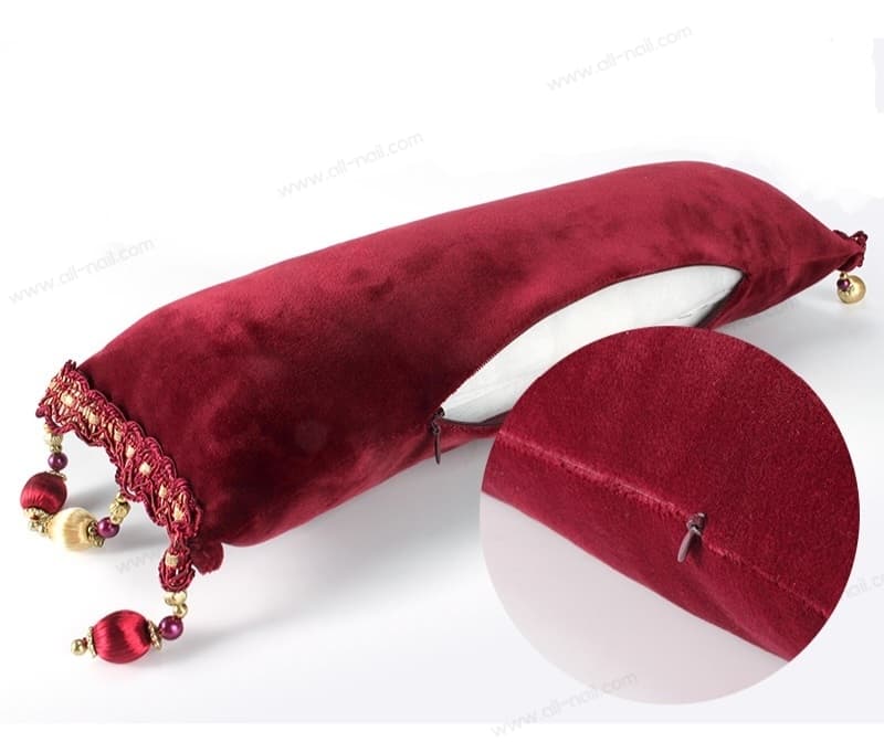 หมอนรองมือกํามะหยี่ หมอนรองแขน หมอนรองมือทำเล็บ ผ้ากำมะหยี่ถอดซักได้