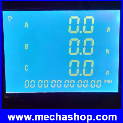 มิเตอร์วัดหน่วยไฟฟ้า มิเตอร์วัดกำลังไฟฟ้า เพาเวอร์มิเตอร์ RS485 3-Phase Power Energy Meter 4-digit Electric Current Voltage VA Hz kWh YG889-9SY