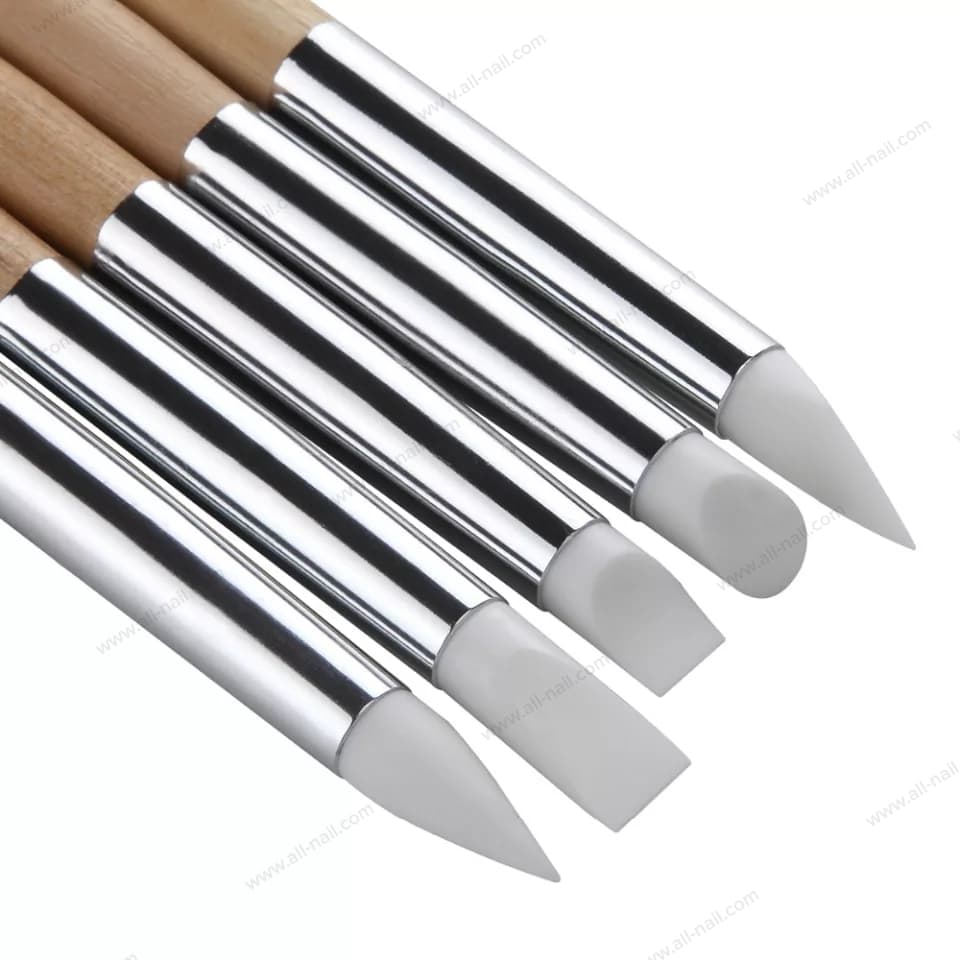 พู่กันยาง พู่กันซิลิโคน งานปั้นดอก,ปั้นนูน มี5แท่ง