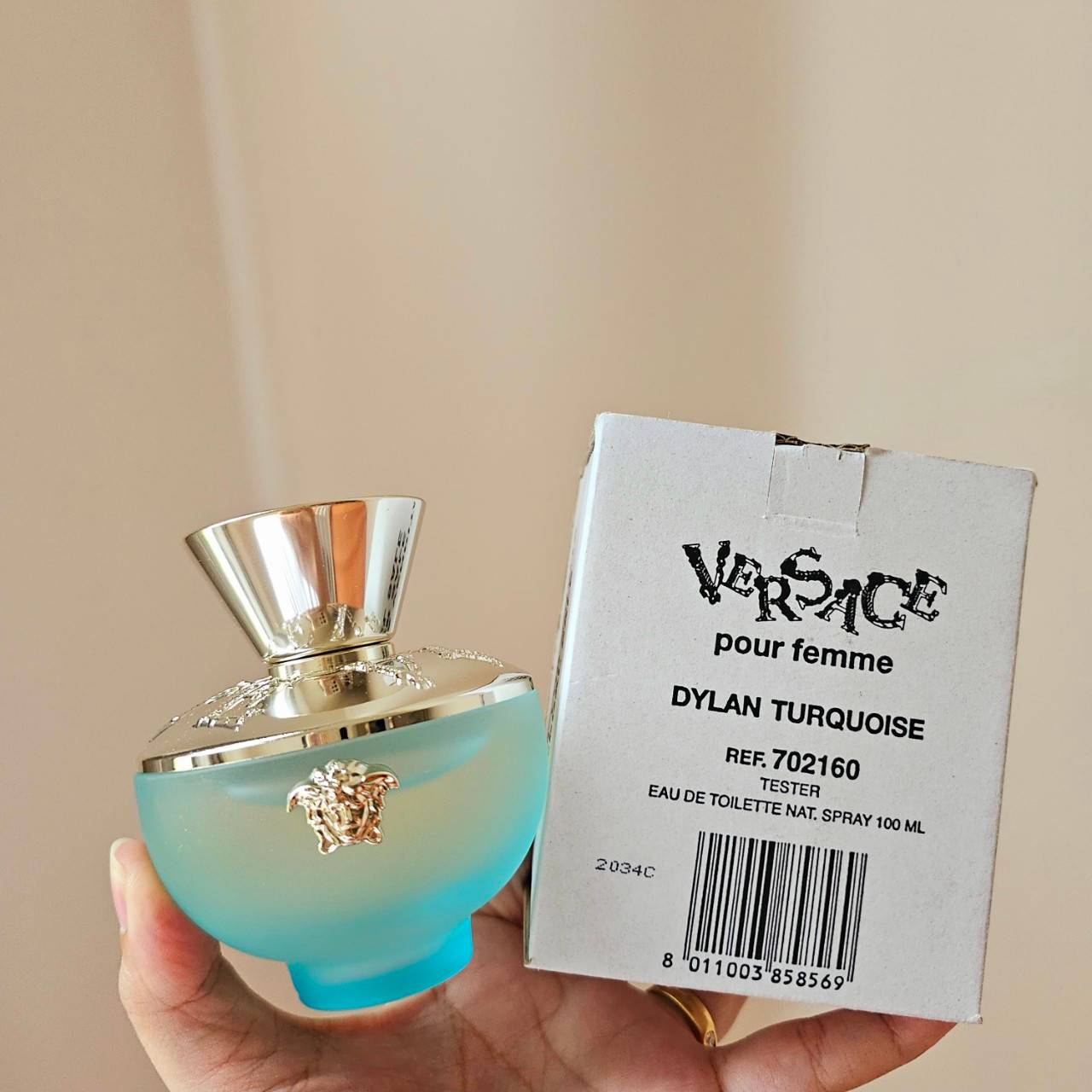 น้ำหอมแท้ Versace Dylan Turquoise Eau De Toilette 100ml กล่องเทสเตอร์