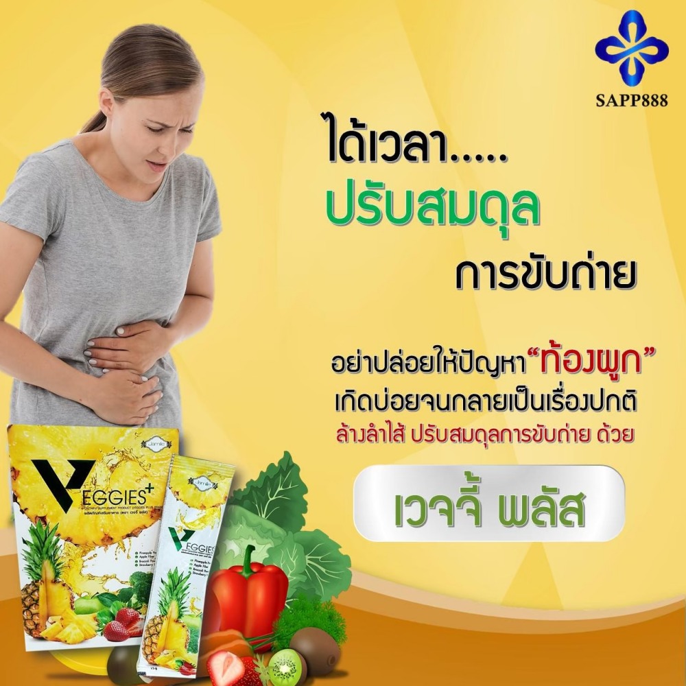 เวจจี้พลัส VEGGIES+ ดีท็อกซ์ ควบคุมน้ำหนัก