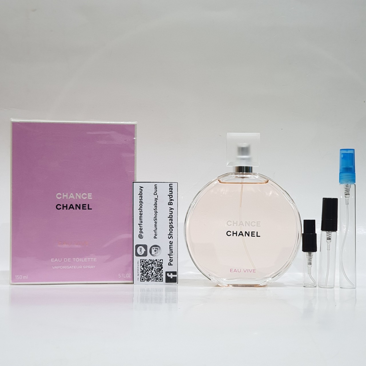 น้ำหอมแท้แบ่งขาย Chanel Chance Eau Vive Eau de Toilette 💕Travel Size แบบทดลอง