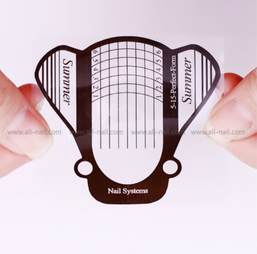 ฟอร์มต่อเล็บพลาสติกใส