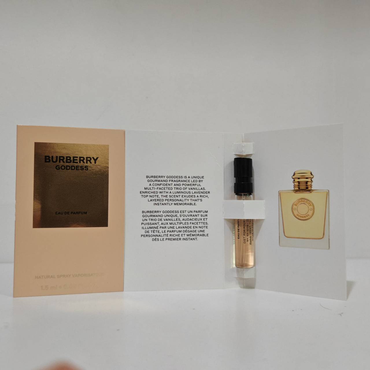 น้ำหอมไวออลหลอดทดลอง Burberry Goddess EDP ไวออล 1.5ml Spray Sample Vial แบบหลอดทดลอง น้ำหอมไวออลแบบหลอด