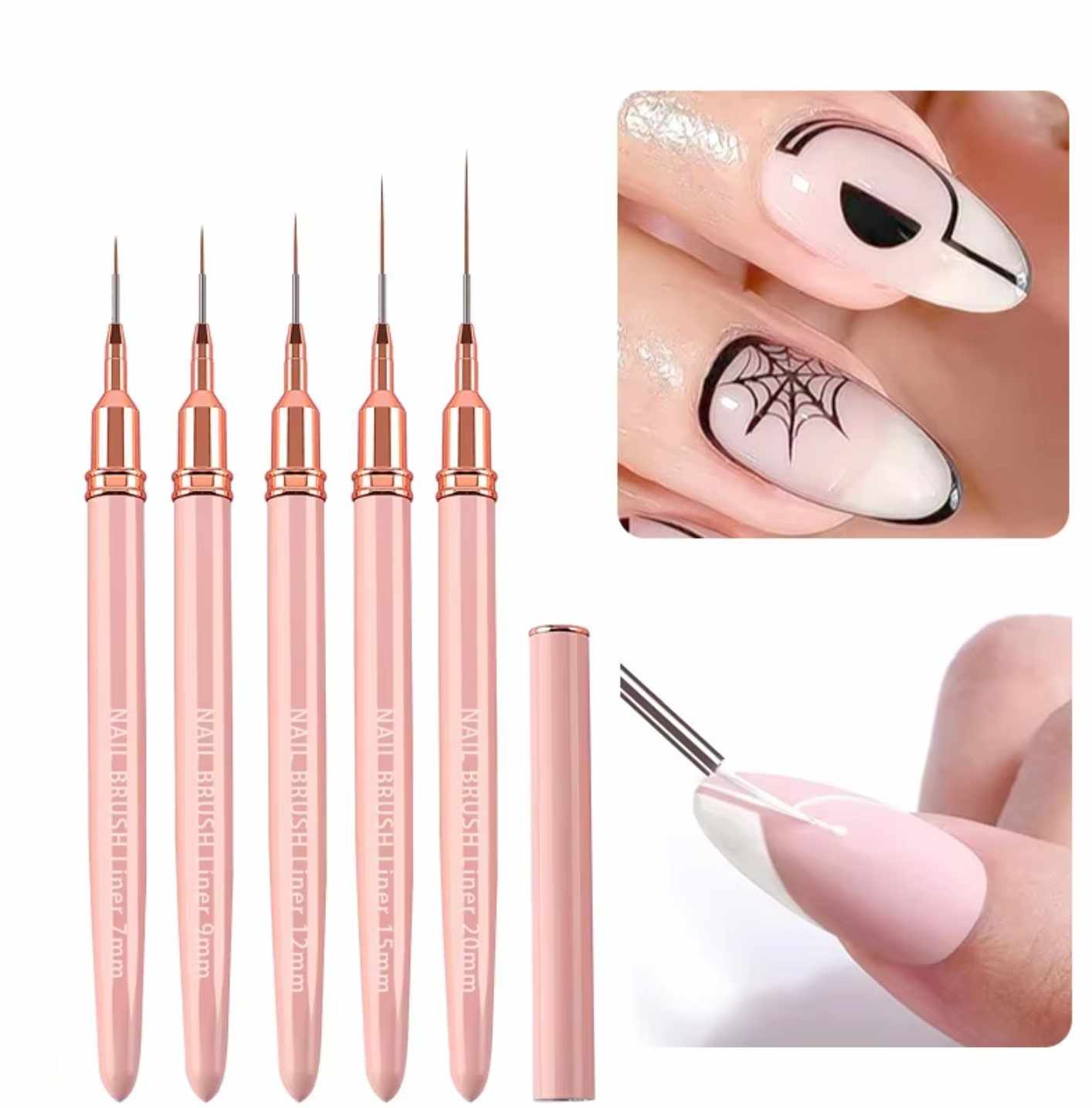 พู่กันไลเนอร์ พู่กันเพ้นท์ลายเส้น เพ้นท์ตัดขอบ ขายแยกเบอร์