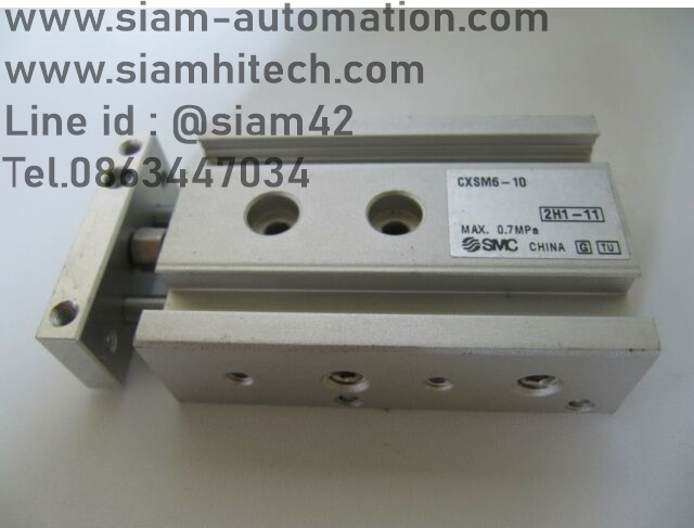 กระบอกลมสองเเกน SMC รุ่น CXSM6-10 ( NEW )