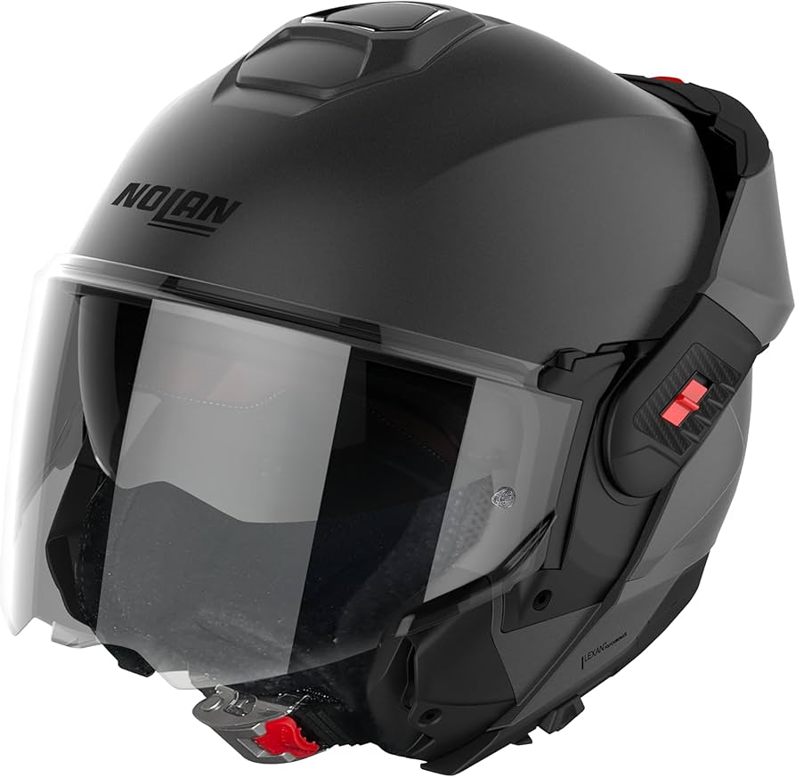 NOLAN FLIP-BACK HELMETS รุ่น N120-1 ▫️ Classic N-Com Flat Vulcan Grey (2)