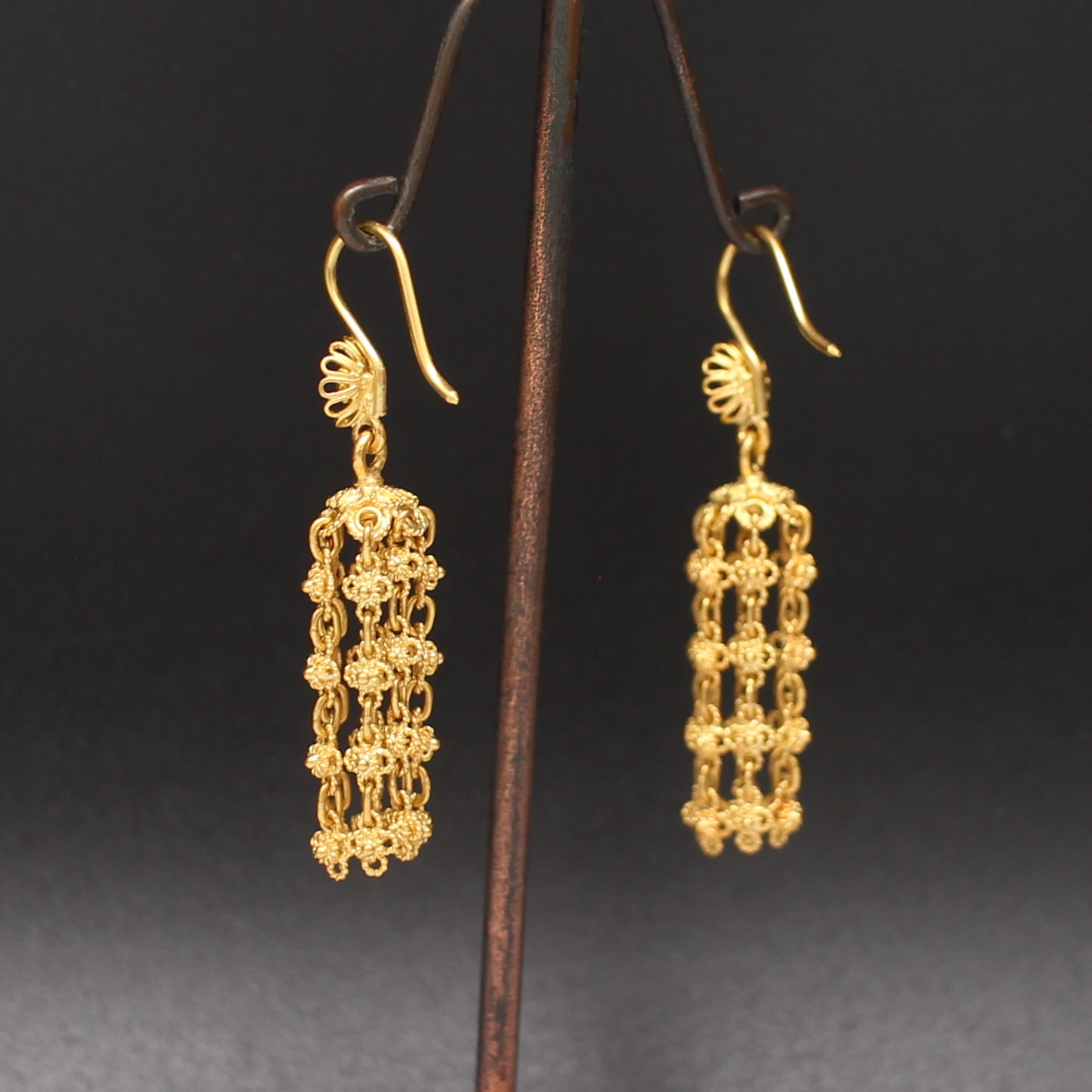 ER25221 ต่างหูทองเต่าร้าง ทองแท้ 99.99% นน. 9.7 กรัม