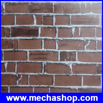 สติกเกอร์ลายอิฐ สำหรับตกแต่งภายในบ้าน หน้ากว้าง45ซม ยาว 10เมตร Block design sticker (กาวหมดอายุ สินค้าเก่าค้างสต็อก)