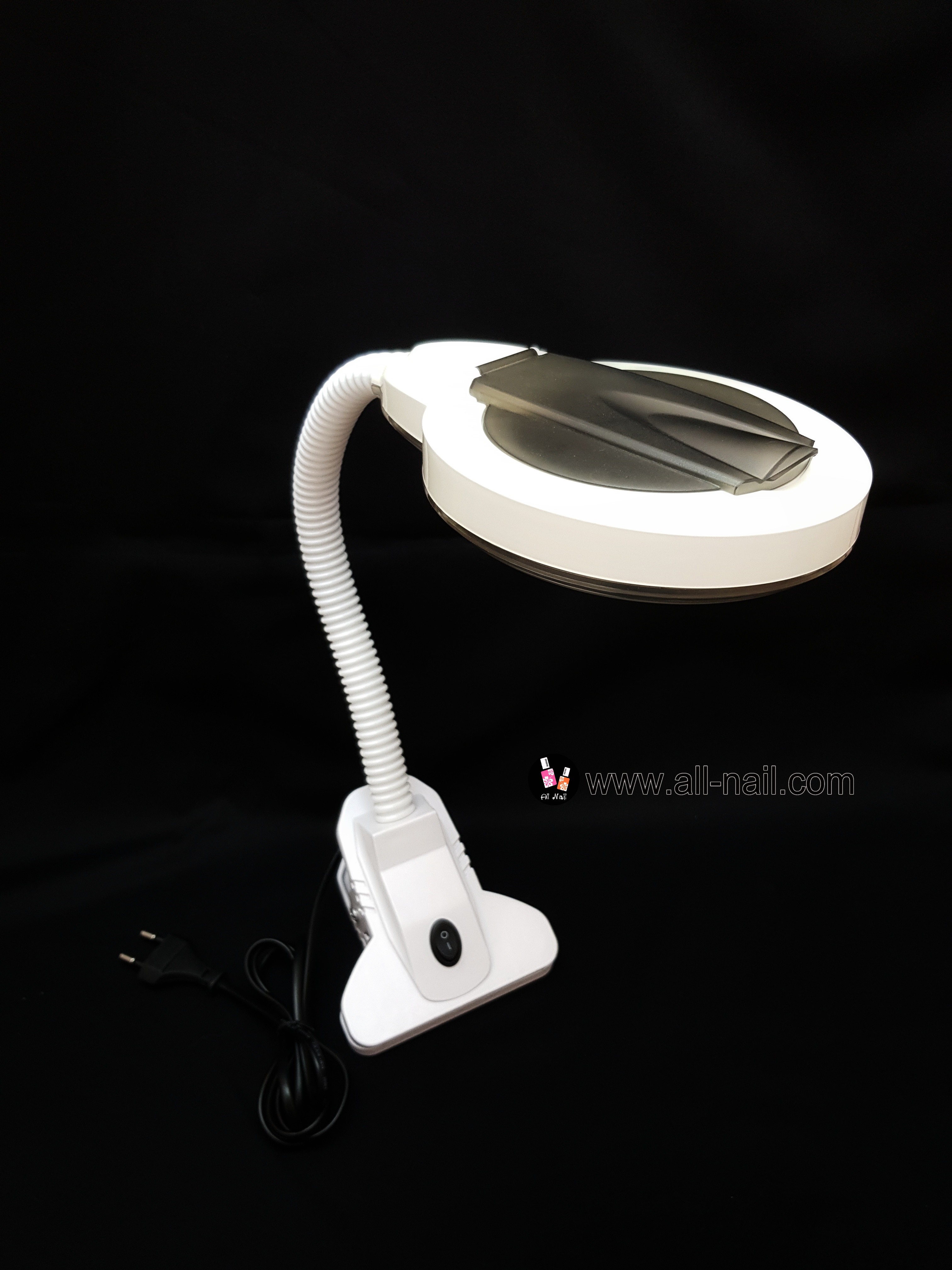 โคมไฟแบบหนีบ มีเลนส์ขยาย