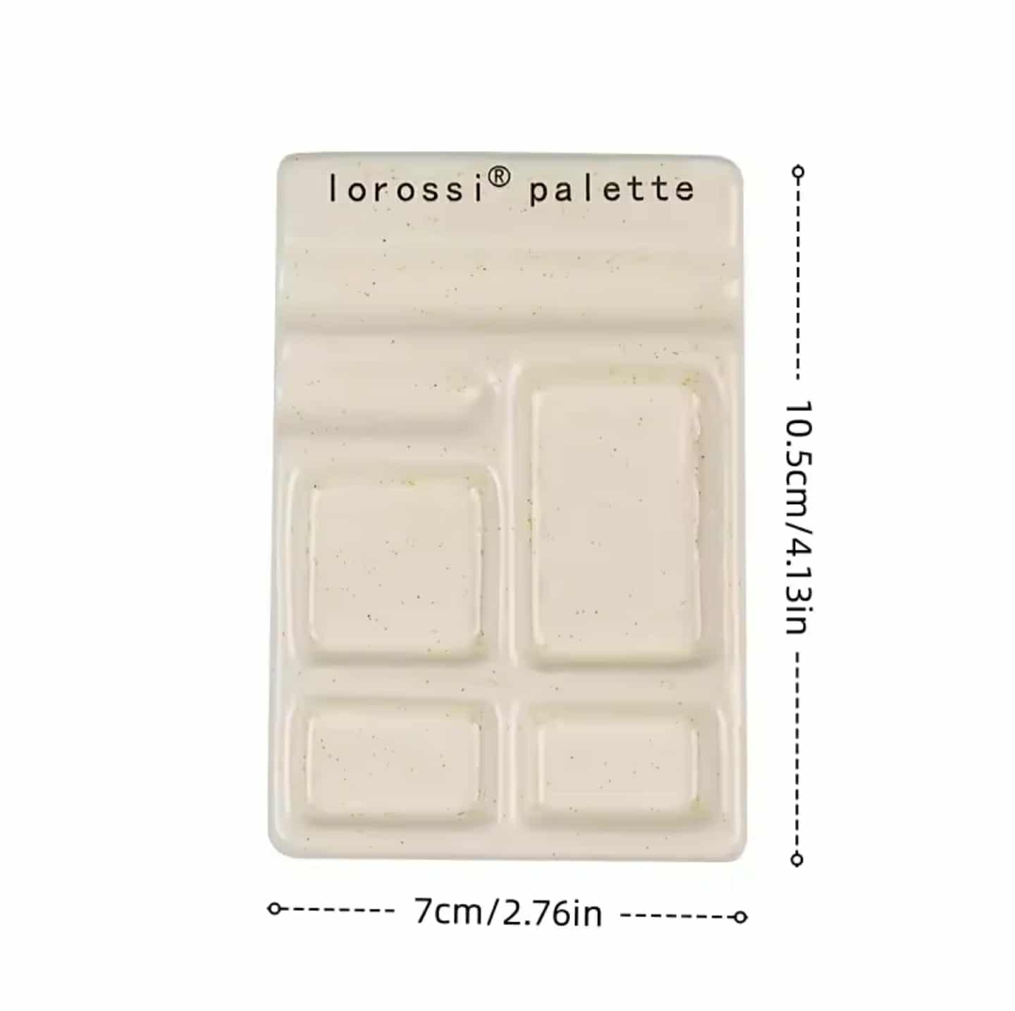 จานพาเลตเซรามิกหลายช่อง Lorossi สำหรับผสมสี วาดรูป ระบายสี ทำเล็บ อุปกรณ์ศิลปะ DIY