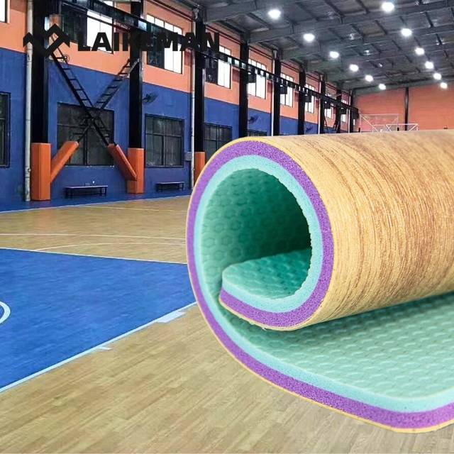 รับติดตั้งพื้นไวนิล PVCสนามแบดมินตัน สนามกีฬา ทุกชนิดมาตรฐานสากล