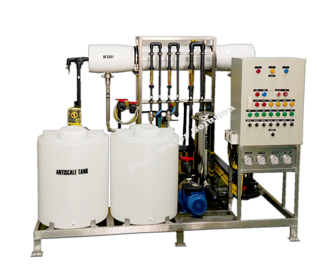 เครื่องกรองน้ำ Reverse Osmosis 24,000 LPD พร้อมระบบ CIP (1m3/hr.)