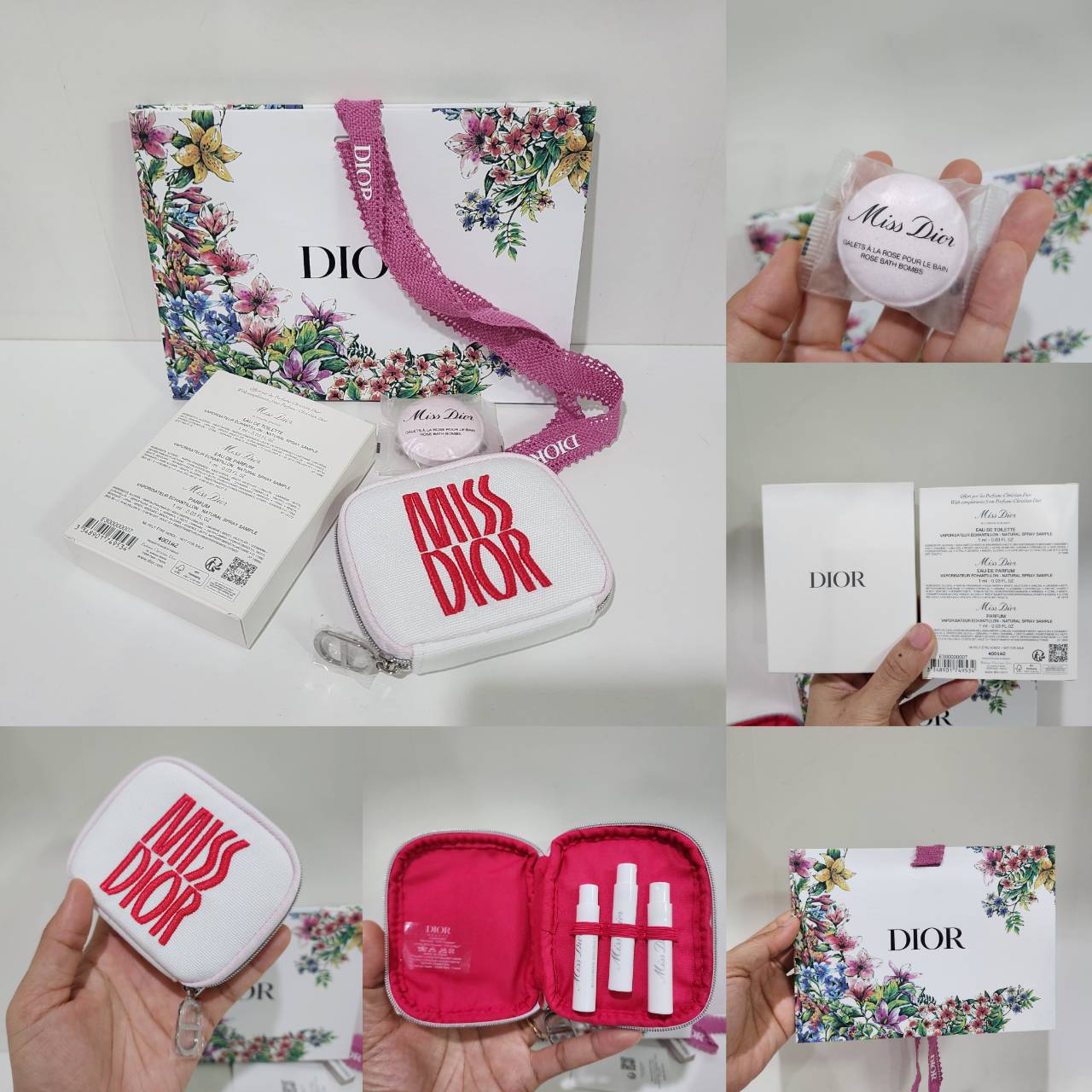 น้ำหอมจิ๋วมินิ Dior SET Mini Miss Dior 6 ชิ้น น้ำหอมจิ๋วมินิ ขวดน่ารัก ตั้งโชว์ก็สวย พกพาก็สะดวก หัวแต้มตามจุดชีพจร