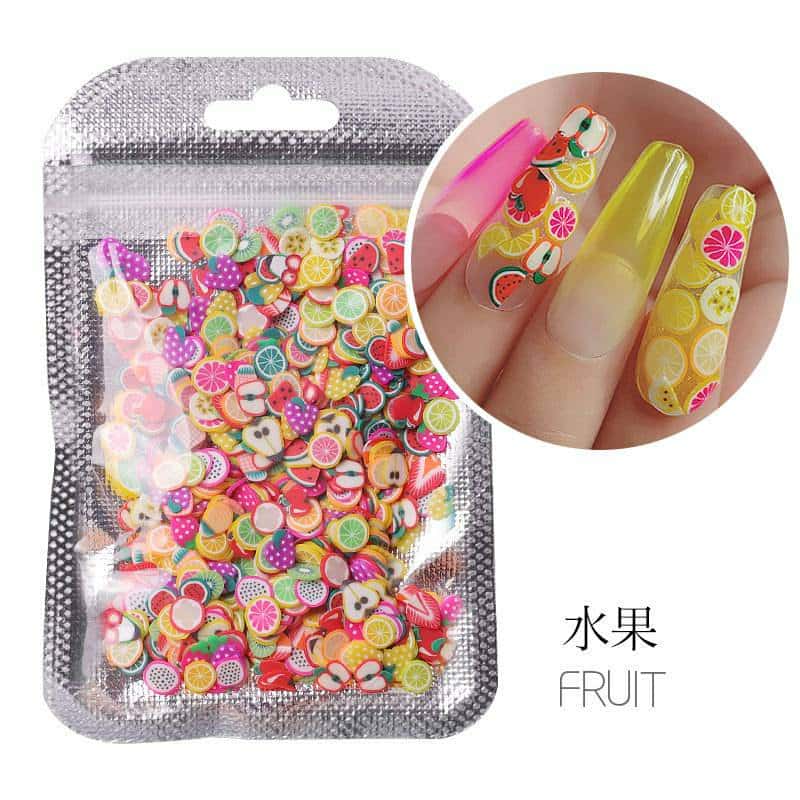 Fimo ฟีโม่ตกแต่งเล็บ อะไหล่ติดเล็บ Fimo Fruit Nail