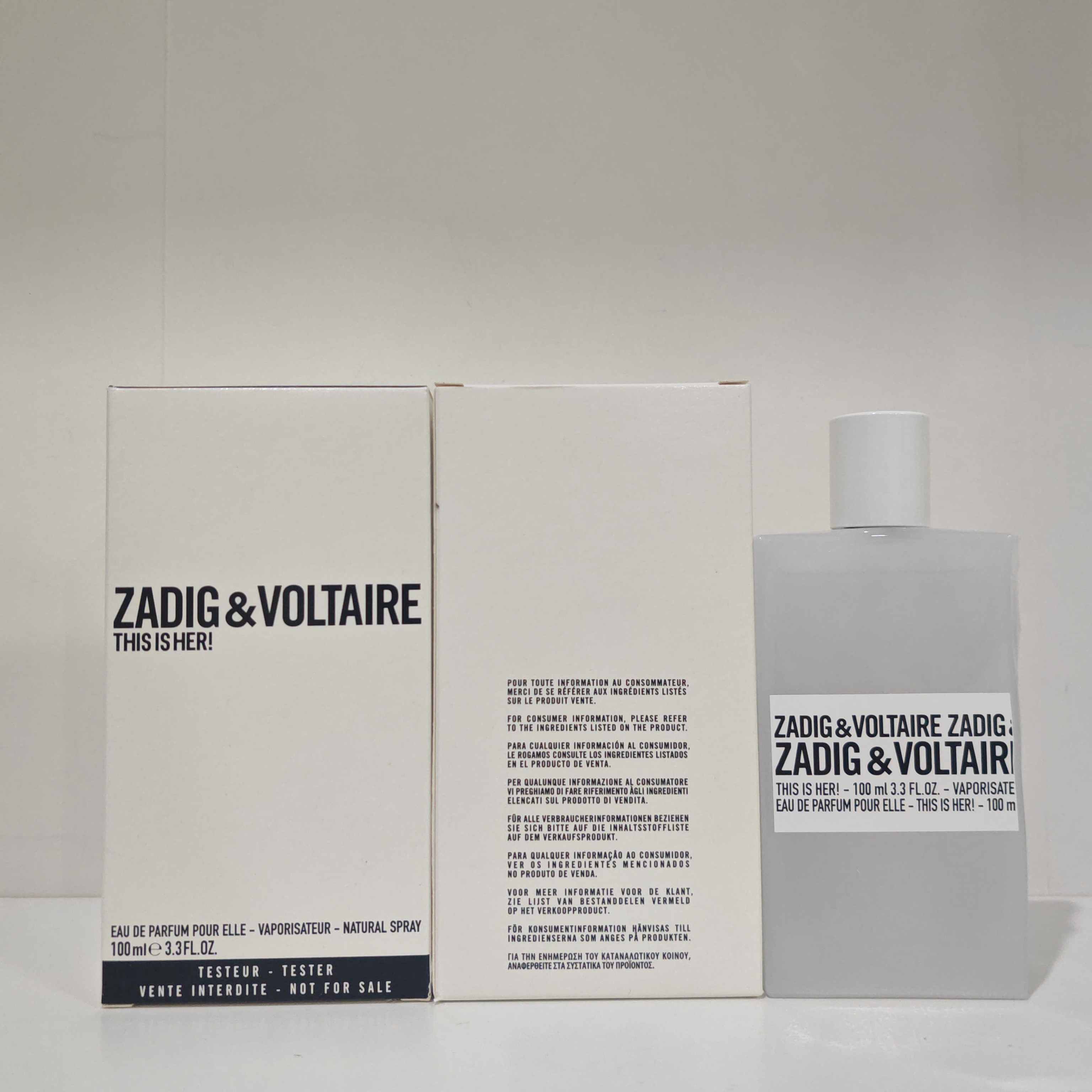 น้ำหอม Zadig & Voltaire This is HER EDP 100ml กล่องเทส