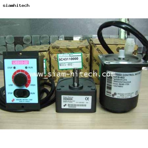 SPEED CONTROL MOTOR รุ่น M315-402 220V 15W/GEAR HEAD 3GN50K/กล่องสปีดคอนโทรล