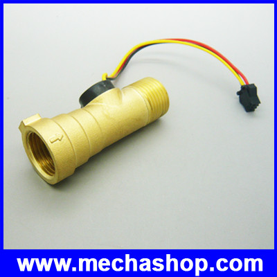 เซ็นเซอร์วัดอัตราการไหลของน้ำ 1-30ลิตรต่อนาที ขนาด 1/2นิ้ว Electronic Flow Sensor Electronic Flow Meter