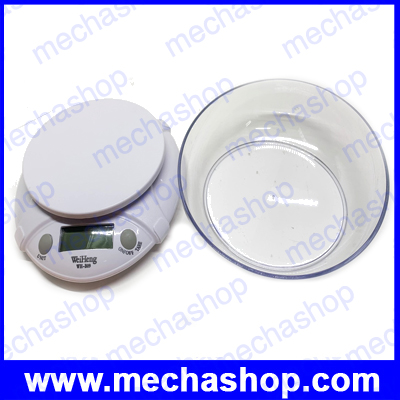 เครื่องชั่งดิจิตอล 7Kg ความละเอียด 1g Digital Mini Kitchen Scale WH-B09L รุ่น WH-B09L (ไม่รวมถ้วยแก้ว)