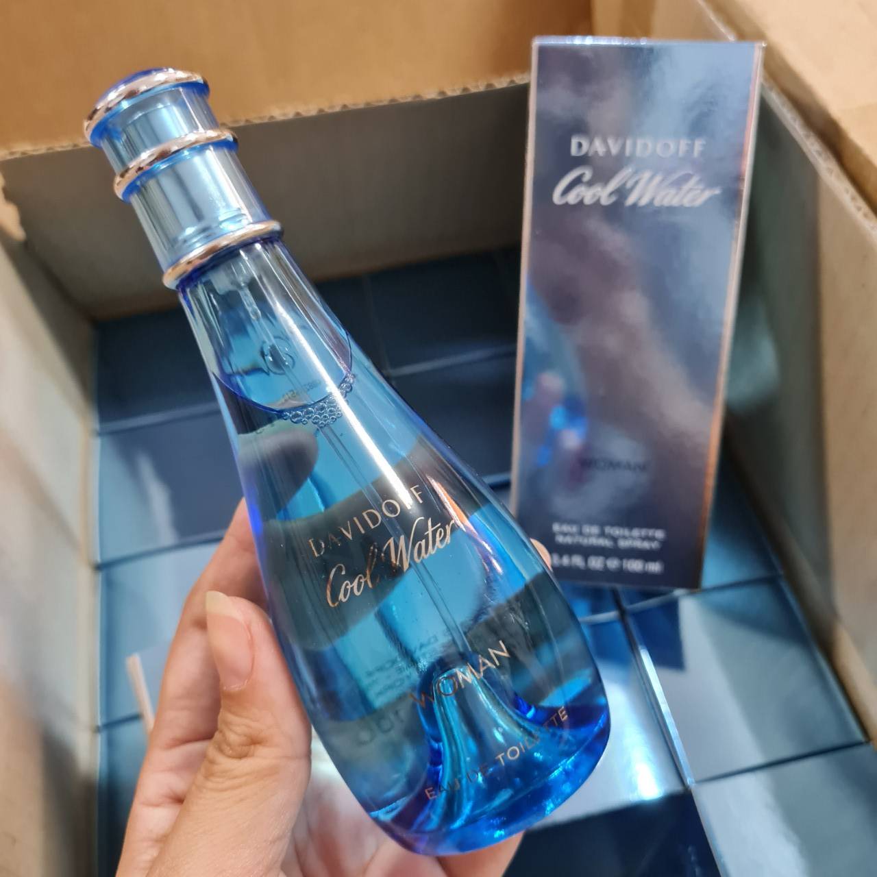 น้ำหอม Davidoff Cool Water EDT for Women 100 ML กล่องซีล