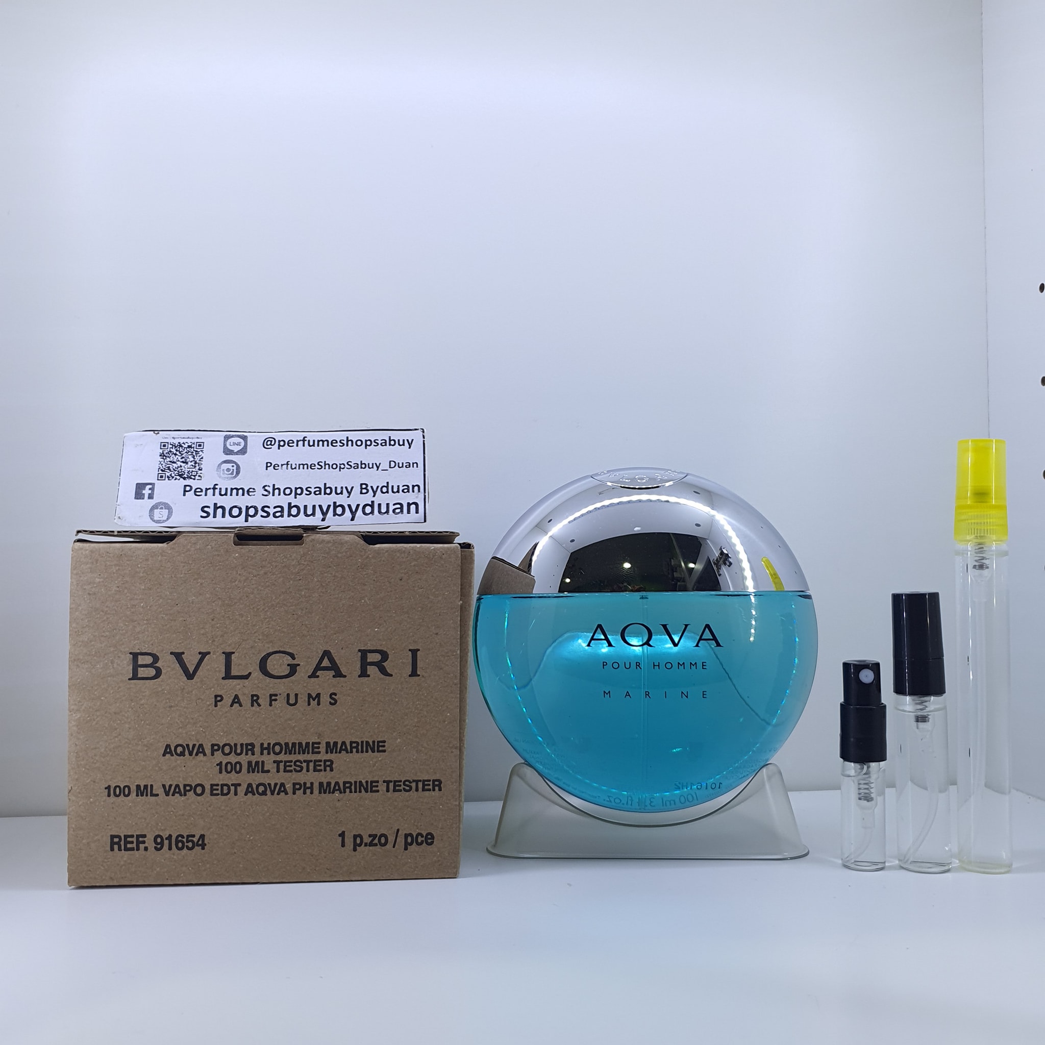 น้ำหอมแท้แบ่งขาย Bvlgari Aqva Pour Homme Marine EDT for Men 💦แบ่ง 💕Travel Size แบบทดลอง