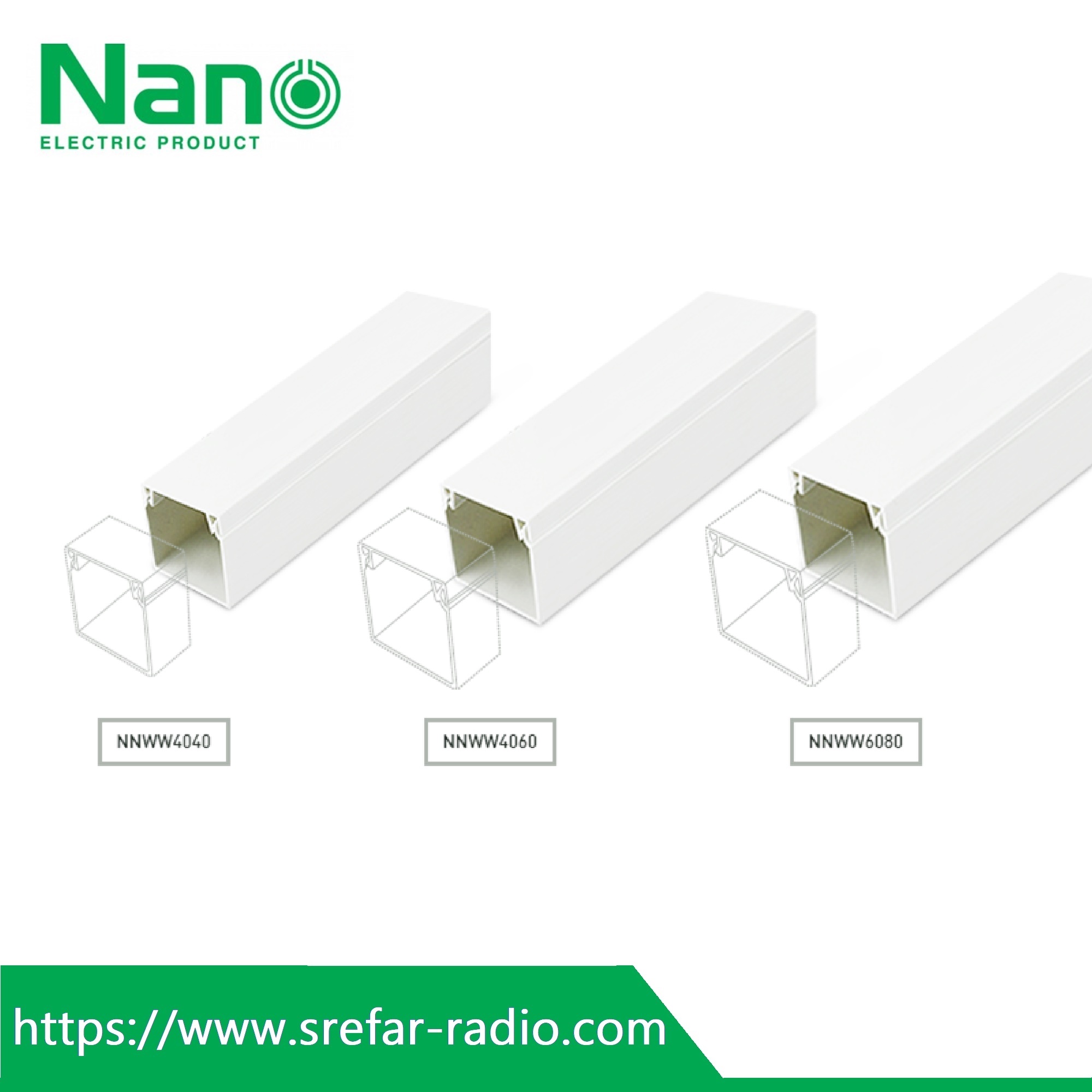 NNWW4040 รางเก็บสายไฟ Wire way Trunking รางวายเวย์