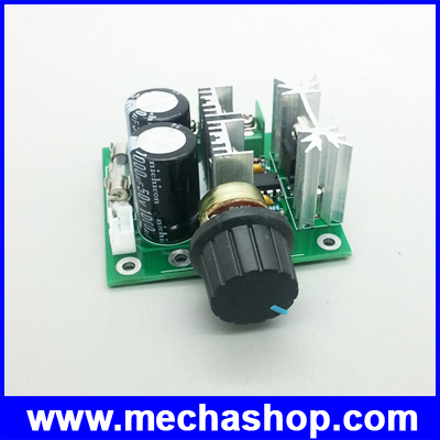 ดิมเมอร์ ควบคุมความเร็วมอเตอร์ดีซี 12V-40V 10A Pulse Width Modulation PWM DC Motor Speed Control