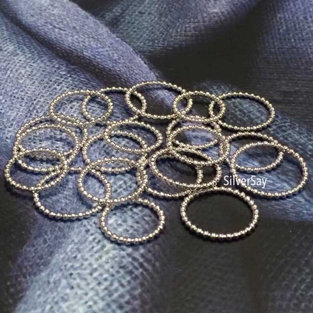 แหวนดอท Dot แหวนบีด Bead แหวนลูกปัด แหวนบอล แหวนไข่ปลารอบวง แหวนพอนเดอริง Pon De Ring