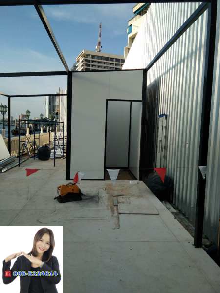 ออฟฟิศสำเร็จรูป ล็อบบี้โรงแรม ขนาด 5.00x15.00 เมตร