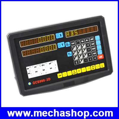 หน้าจอแสดงผลดิจิตอลสเกลพร้อมลิเนียร์สเกล 2 แกน สำหรับเครื่องมิลลิ่ง GCS900-2D(Original) 2 Axis Milling Lathe DRO Digital Readout and 2 Pieces 0-1000mm Linear Scale (สินค้า Pre-Order)