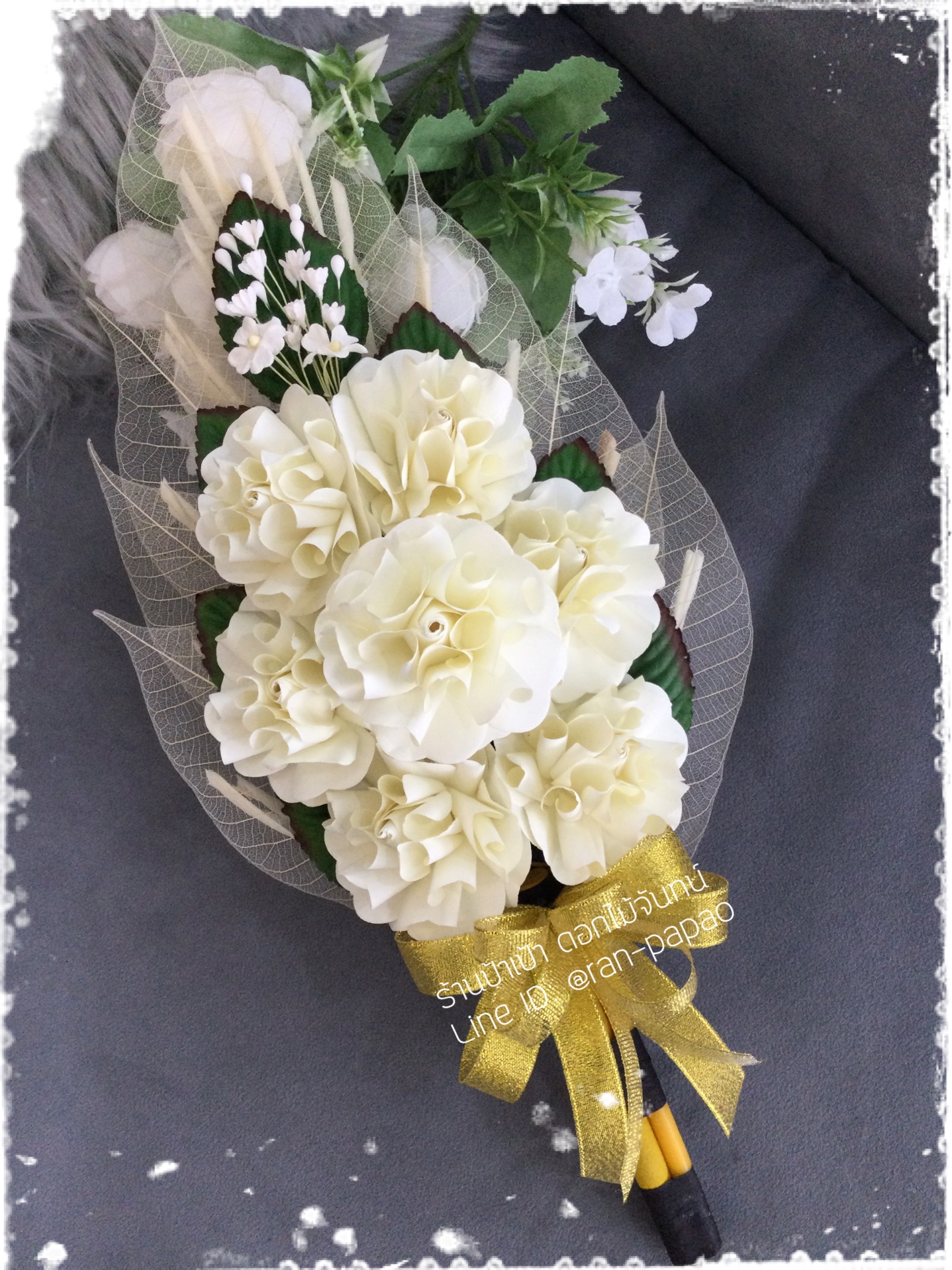 ช่อประธาน พุดซ้อน 7 ดอก แซมดอกเล็ก มี 6 สี